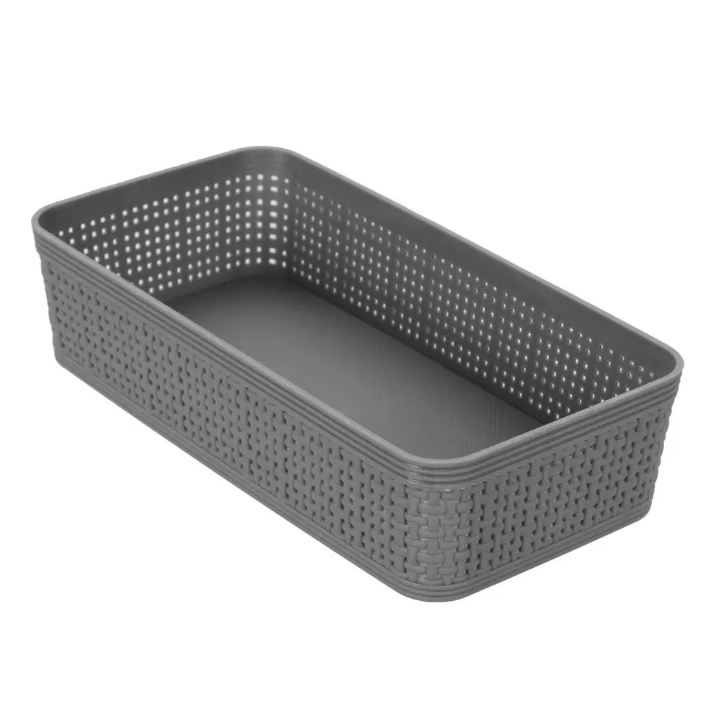 3pc Boxsweden 25cm Ivy Weave Basket/Container Storage Bath/Office Organiser Asst