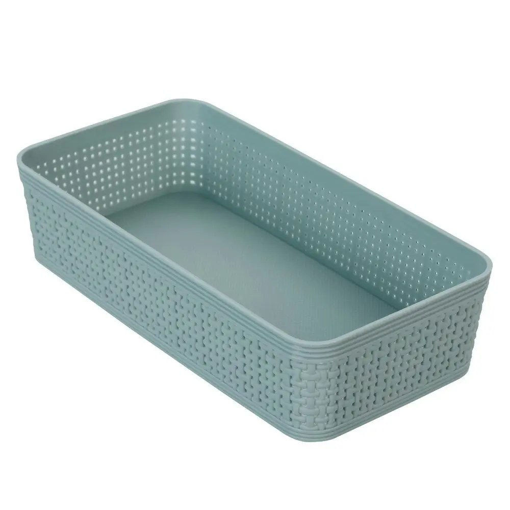 3pc Boxsweden 25cm Ivy Weave Basket/Container Storage Bath/Office Organiser Asst