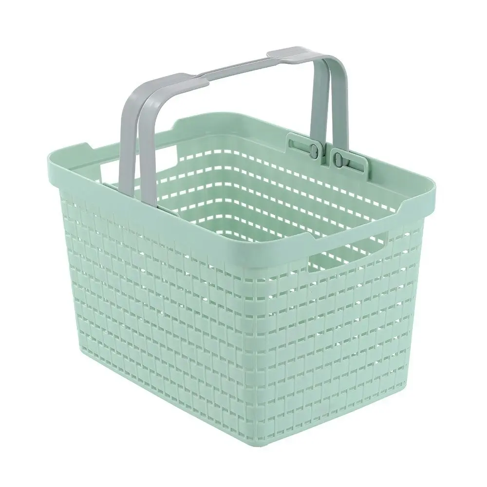 2x Boxsweden Large 35cm Logan Carry Basket Storage Organiser w/ Handle Assorted