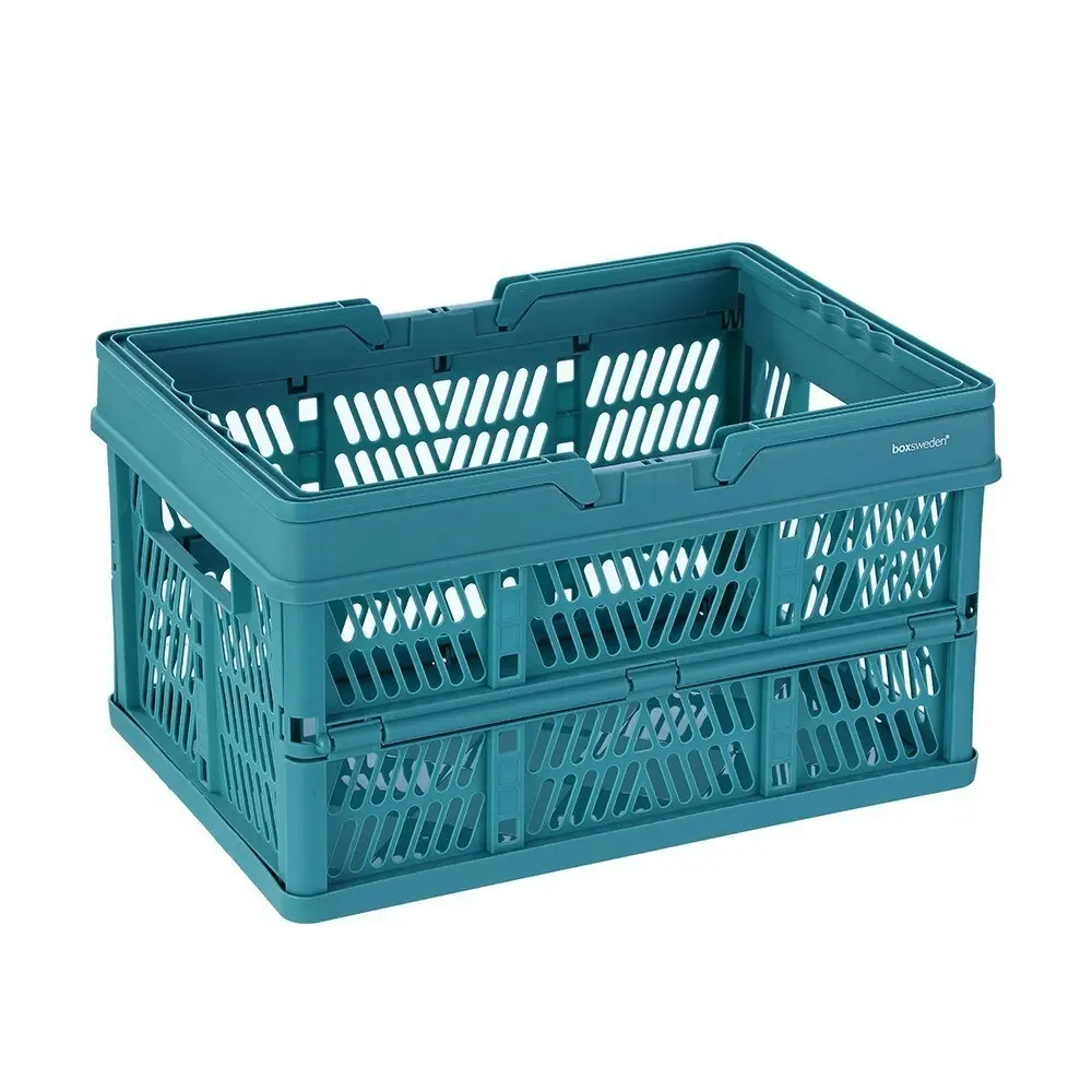 2pc Boxsweden 44cm Folding Storage Carry Basket/Container Organisation Assorted