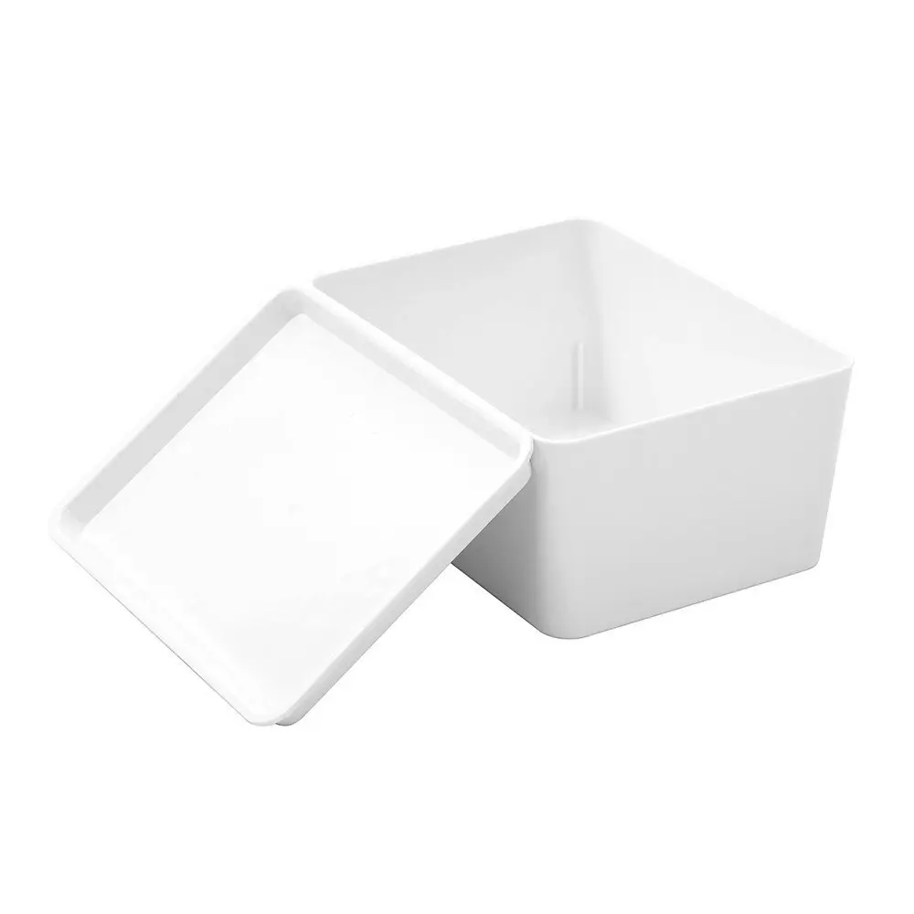 Boxsweden Crystal 17.5x13cm Container Rectangular Home Storage w/ Lid White