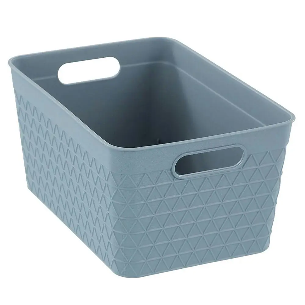 6x Boxsweden Trinity 21.5cm Basket Organiser Storage/Container w/ Handle Assort