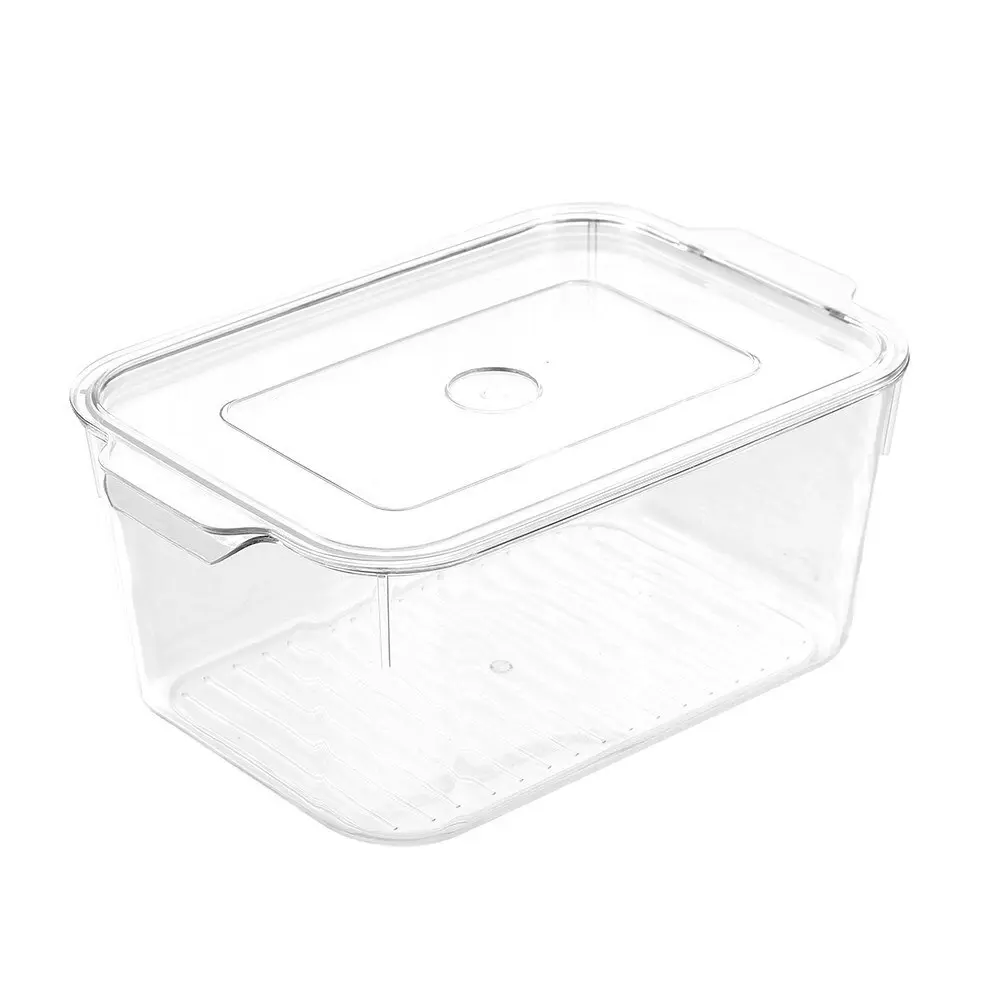 4x Boxsweden Crystal 2.4L Storage Container/Organiser w/Lid 23.5x15.5x10cm CLR