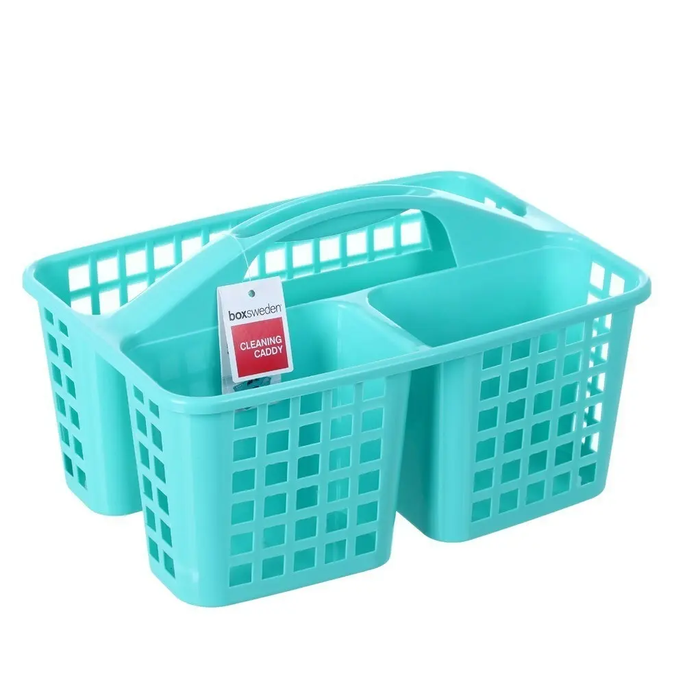 3x Boxsweden Cleaning Caddy 31cm 3 Compartments Cleaning Storage Container Asst