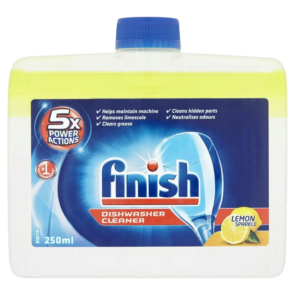 4PK Finish Dishwasher Monthly Cleaner/Remove Grease/Limescale - Lemon Sparkle