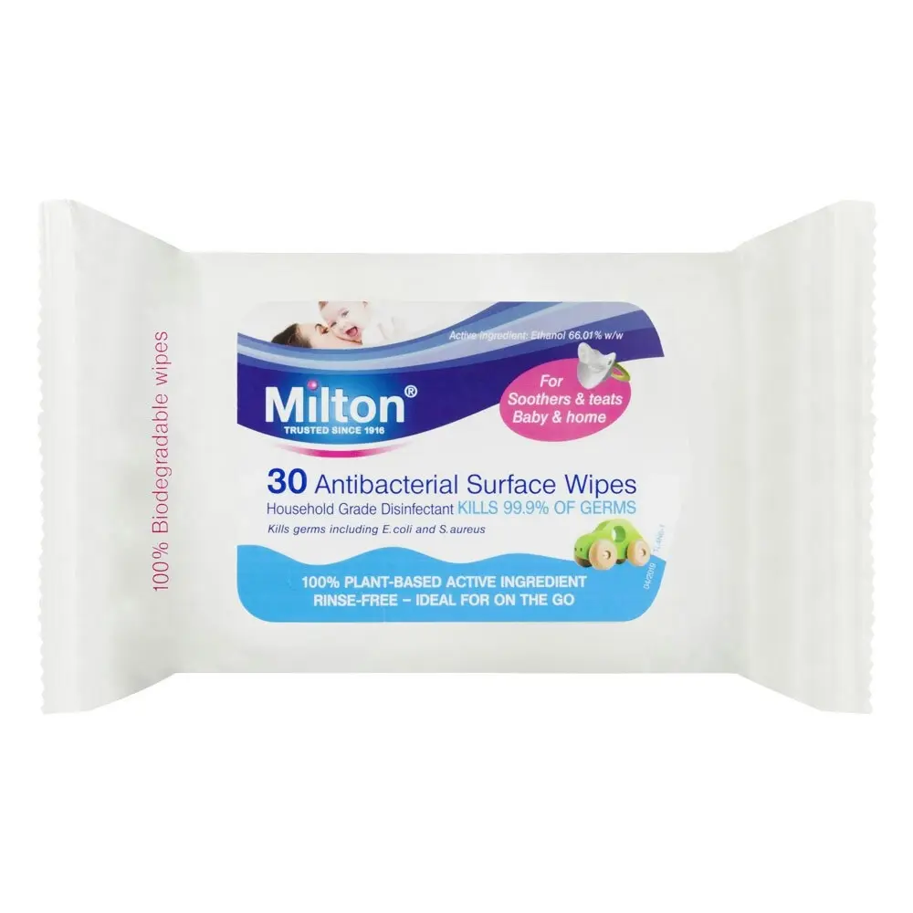 210pc Milton Biodegradable Plant-Based Surface/All Purpose Cleaning Wipes Cloths