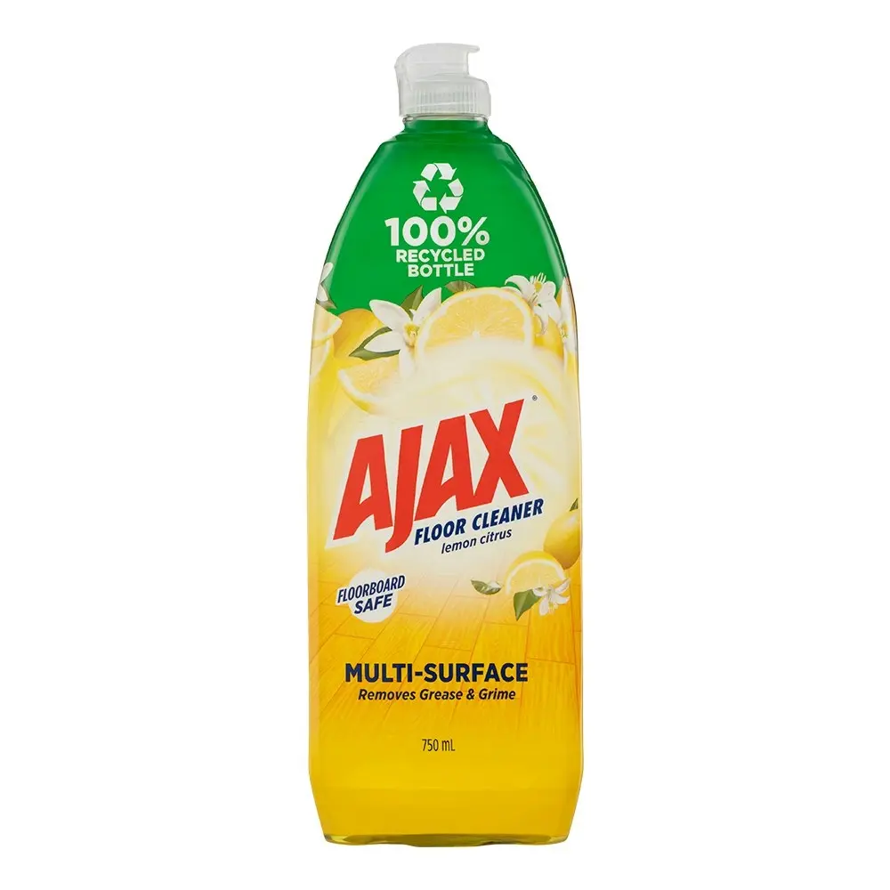 2x Ajax 750ml Grease/Grime Liquid Floor Cleaner Multi-Surface Floorboard/Tile LM