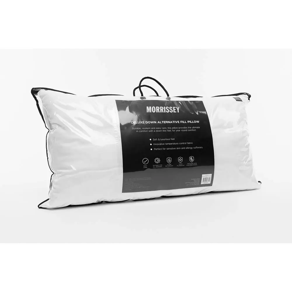 Morrissey Microfibre King Pillow 1100 Grams Fill 50x90cm Microfibre Polyester