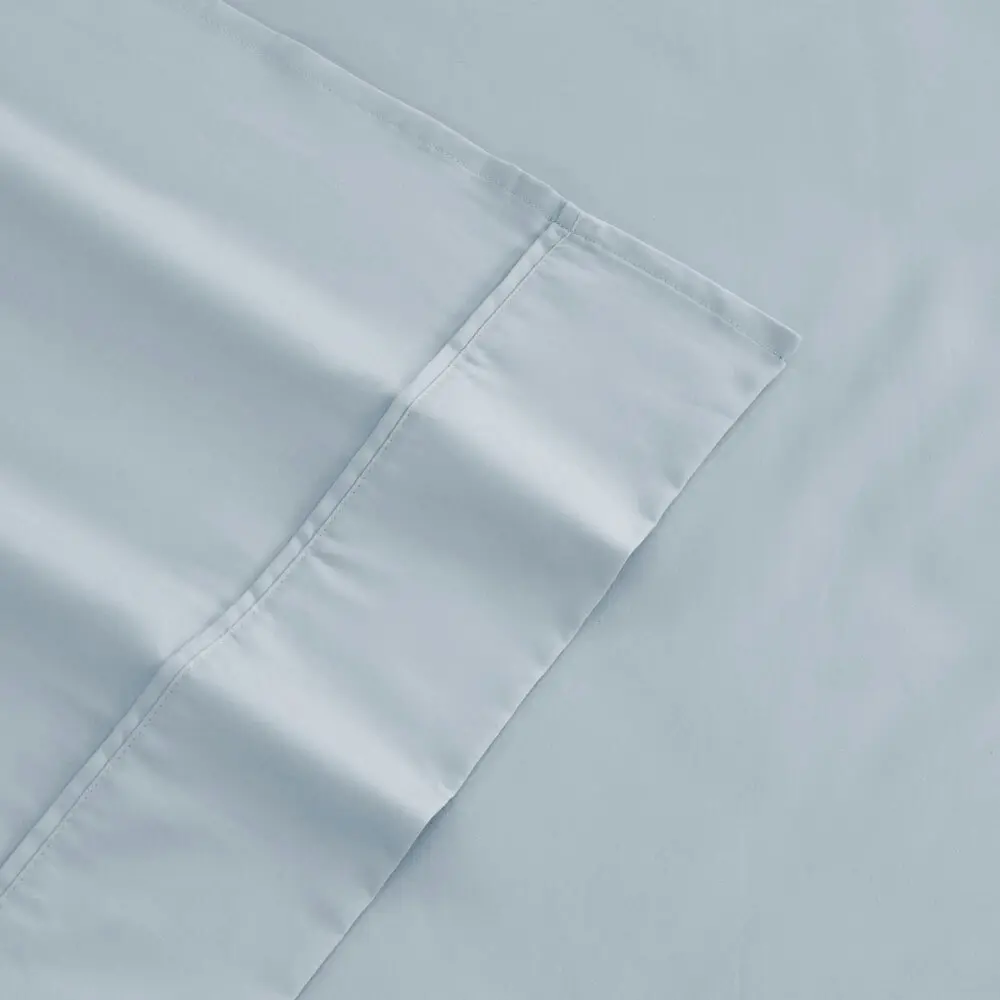 Ardor Queen Size Bed Flat/Fitted Sheet Set 1900TC Cotton Rich w/Pillowcases Blue