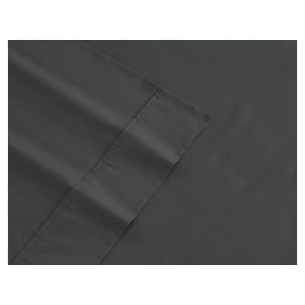 Ardor 1000TC Cotton Rich Double Bed Sheet Set Home Bedding/Pillowcases Charcoal