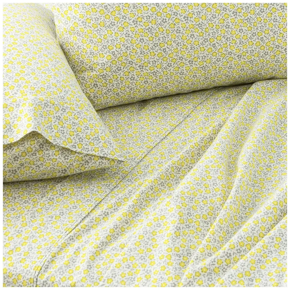 Park Avenue Queen Bed Flannelette Fitted Sheet Set 175 GSM Egyptian Cotton FLO