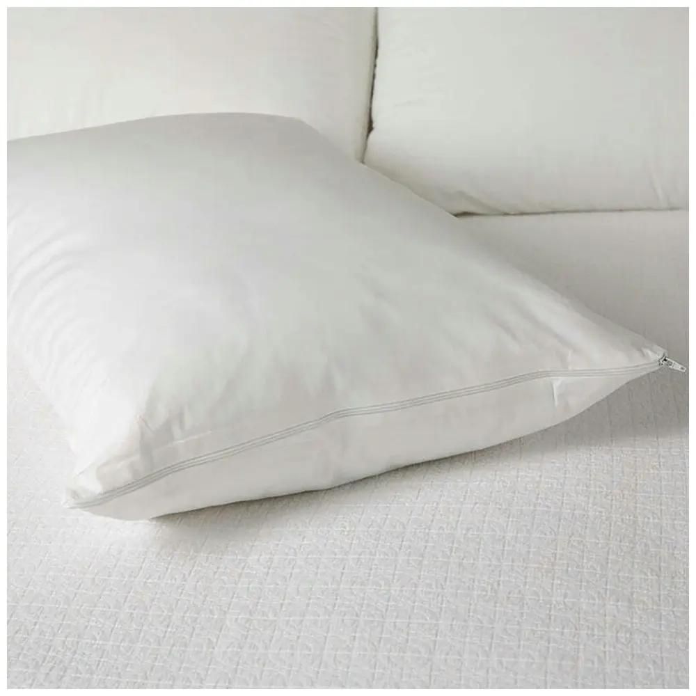 2pc Tontine 46x72cm Comfortech Classic Cotton Pillow Protector Home Bedding WHT