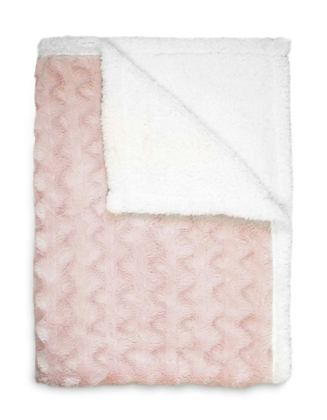 Ardor Ohio 130x180cm Hooded Blanket Adult Soft Snuggle Faux Fur Winter Pink