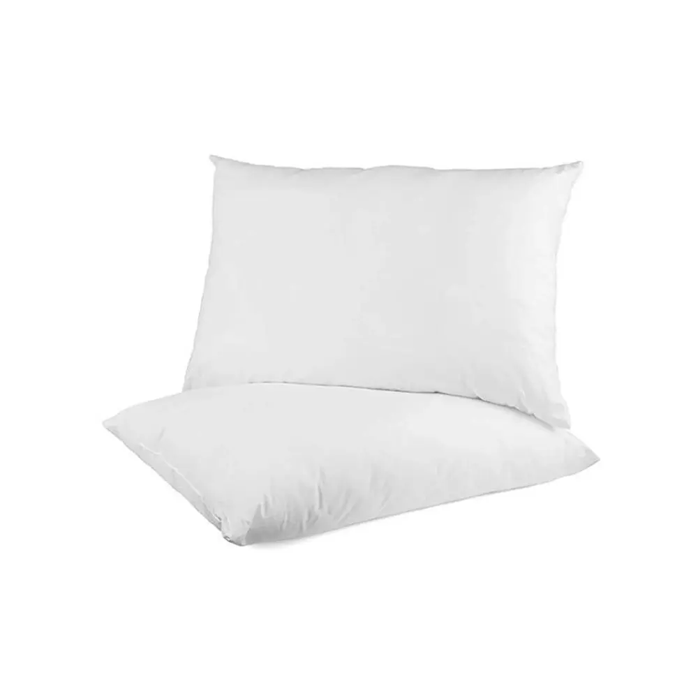 2pc Tontine 46x72cm Simply Living Firm High Profile Cotton Pillows Home Bedding