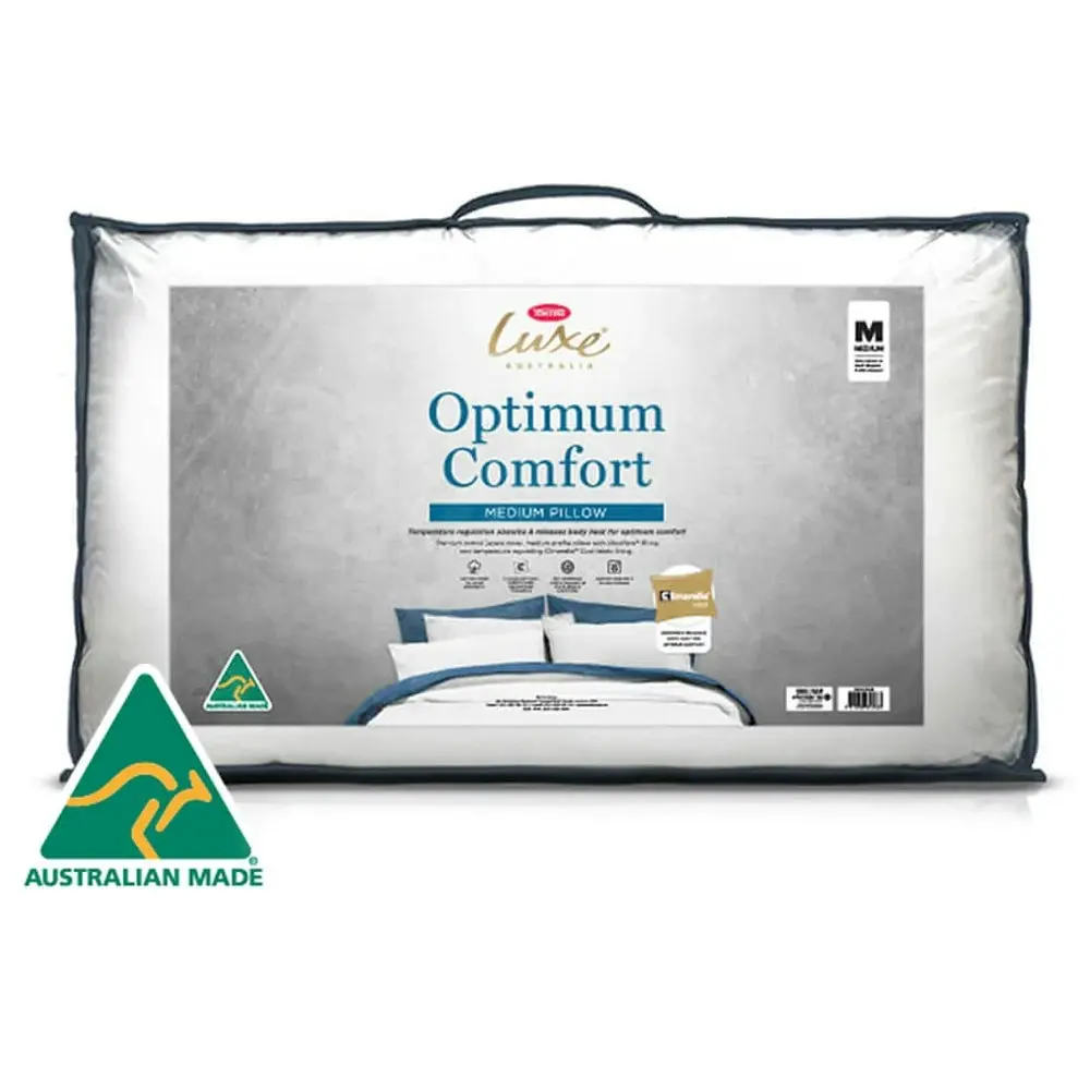 Tontine Luxe Optimum Comfort Anti-Microbial Sleep Support Pillow Medium Profile