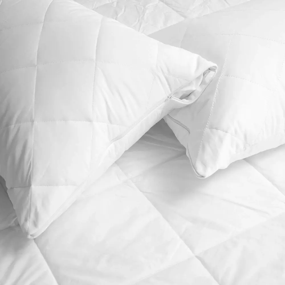 Tontine Luxe Soft Cotton Double Bed Mattress/Pillow Protector Set Bedding