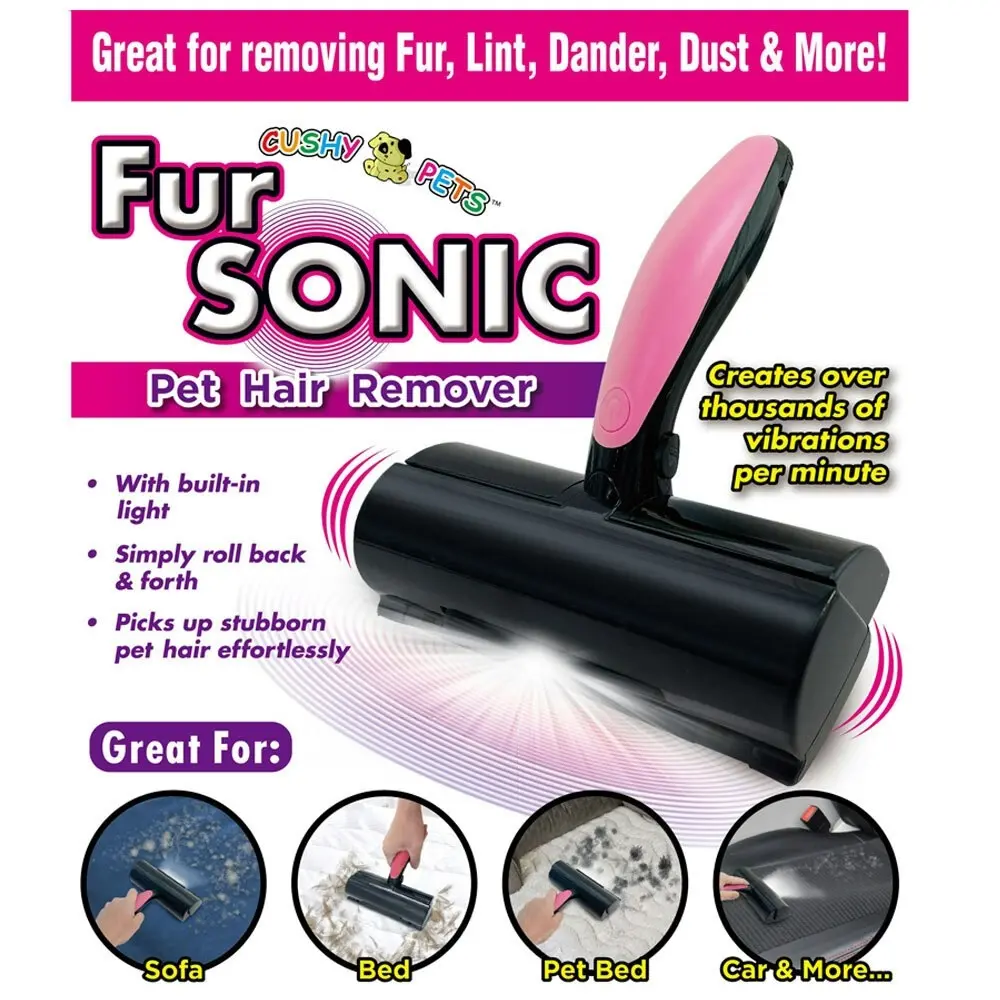 Cushy Pets Fur Sonic Pet/Dog/Cat Hair/Lint/Fur Cleaning Remover/Roller