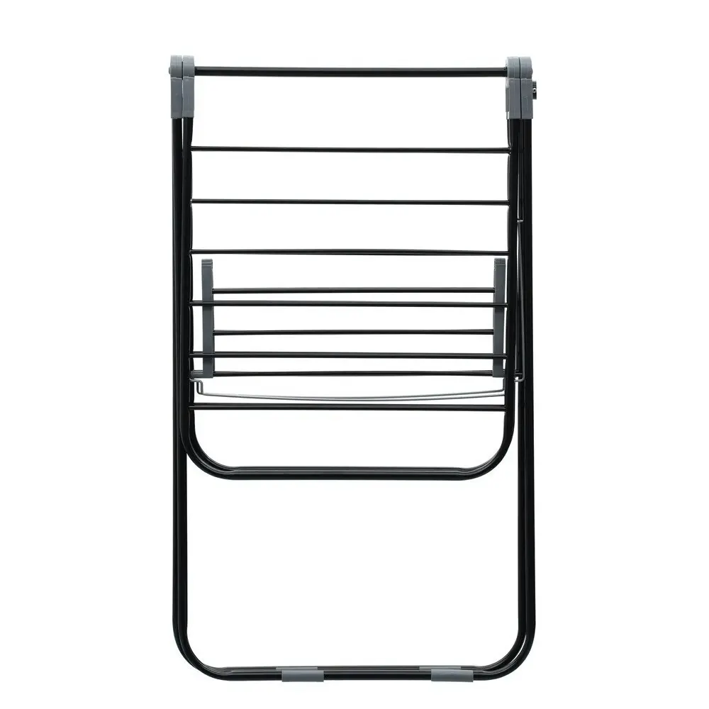 Boxsweden 2 Tier Foldable Flat Laundry Clothes Hanging Storage Airer 21 Rails