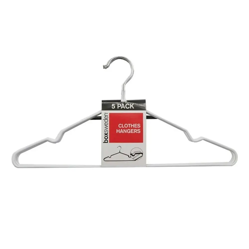 4x 5PK Boxsweden Clothes Hanger Metal Non Slip Closet Clothing Organiser Assort