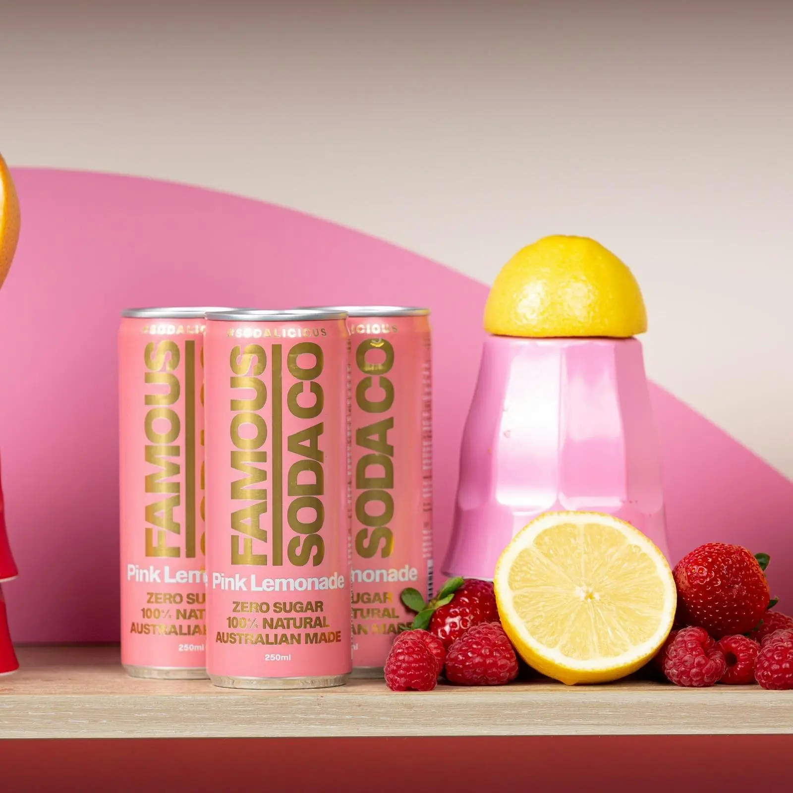 Pink Lemonade 250ml Cans x 24