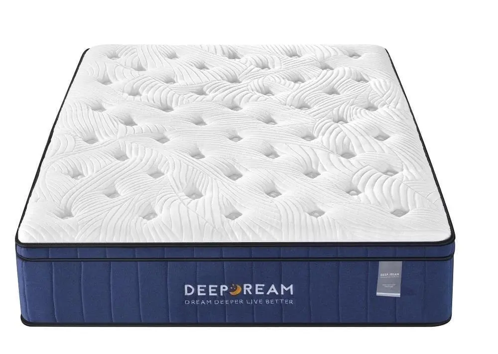 Sleep Happy Premium Eurotop 5 Zoned Cool Gel Memory Foam Mattress 34cm - Double