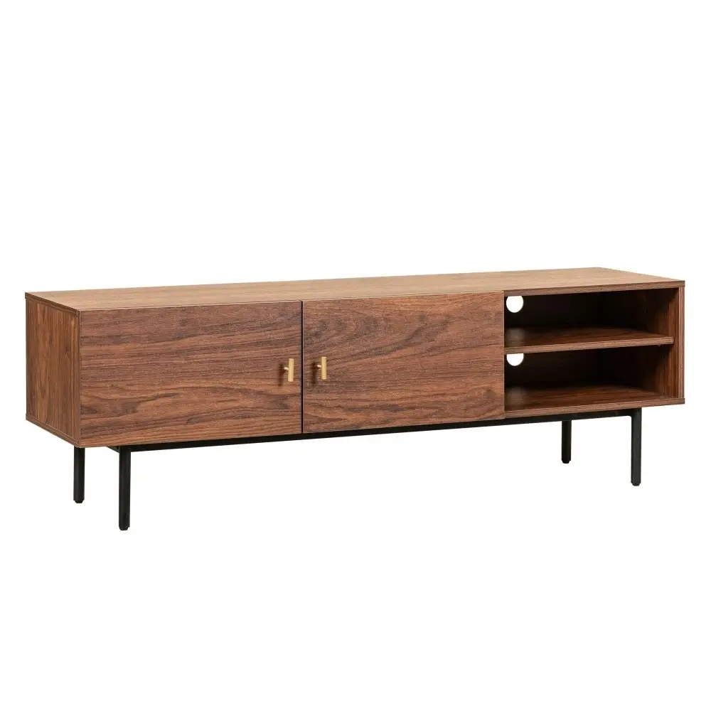 HomeStar Sweden Lowline TV Stand Entertainment Unit 150cm - Dark Timber