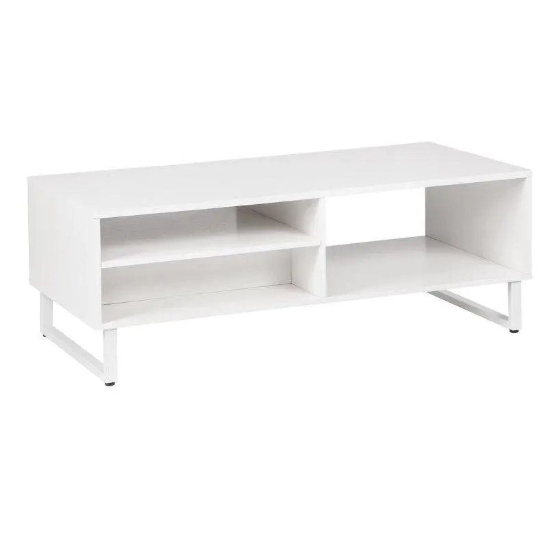 Maestro Furniture Ashley Collection Open Shelf Coffee Table W/ 1-Drawer - White