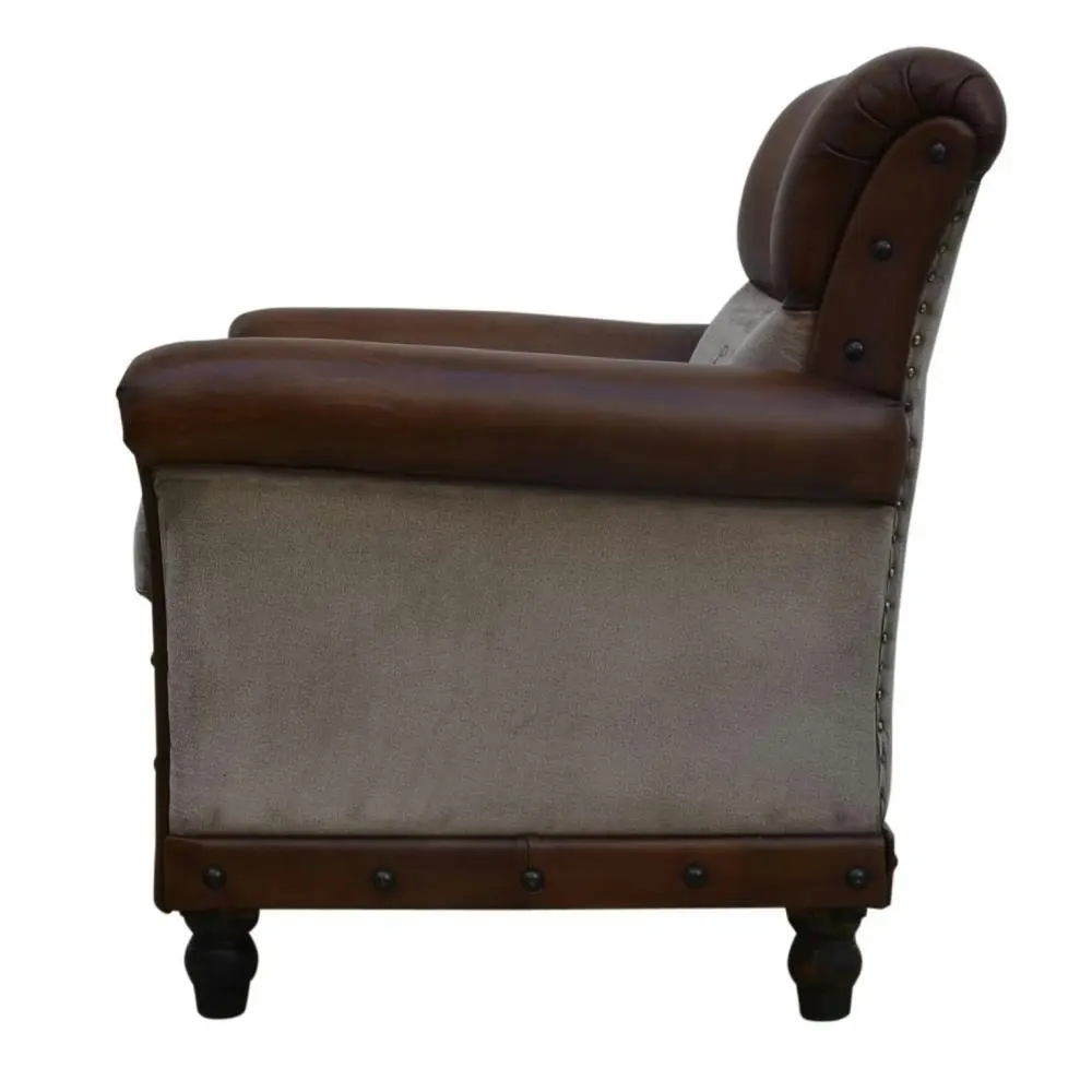 Alcott Vintage Rustic ArmChair Relaxing Lounge Accent Chair