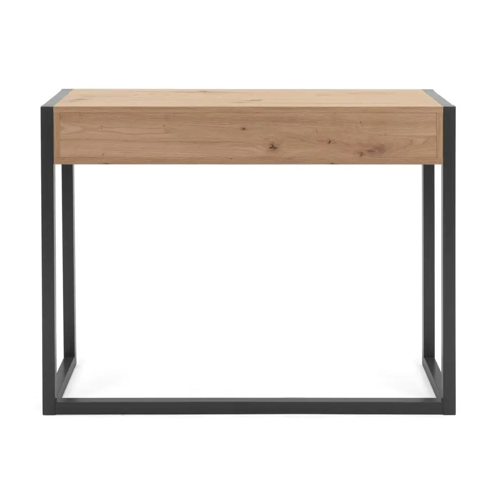 Design Square Henry Hallway Console Hall Table W/ 2-Drawers - Natural/Black