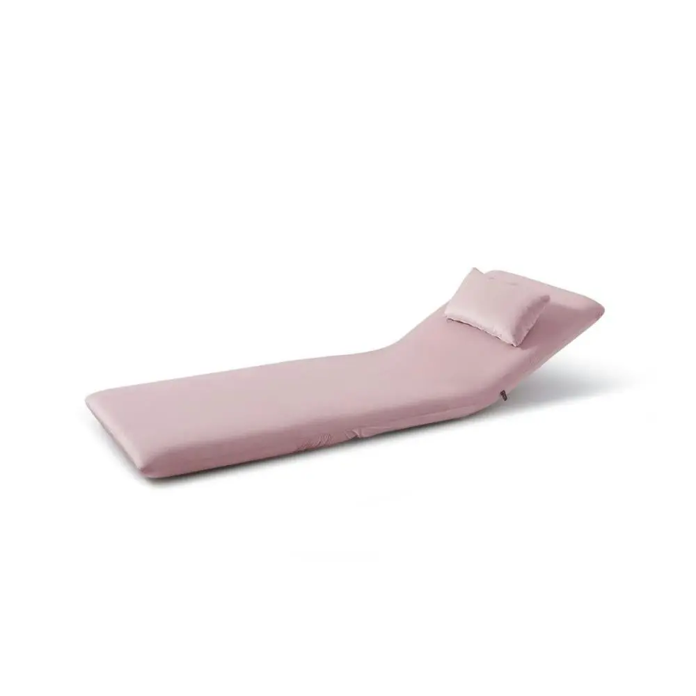 Design Square Single Foldable Fabric Sofa Bed - Pink