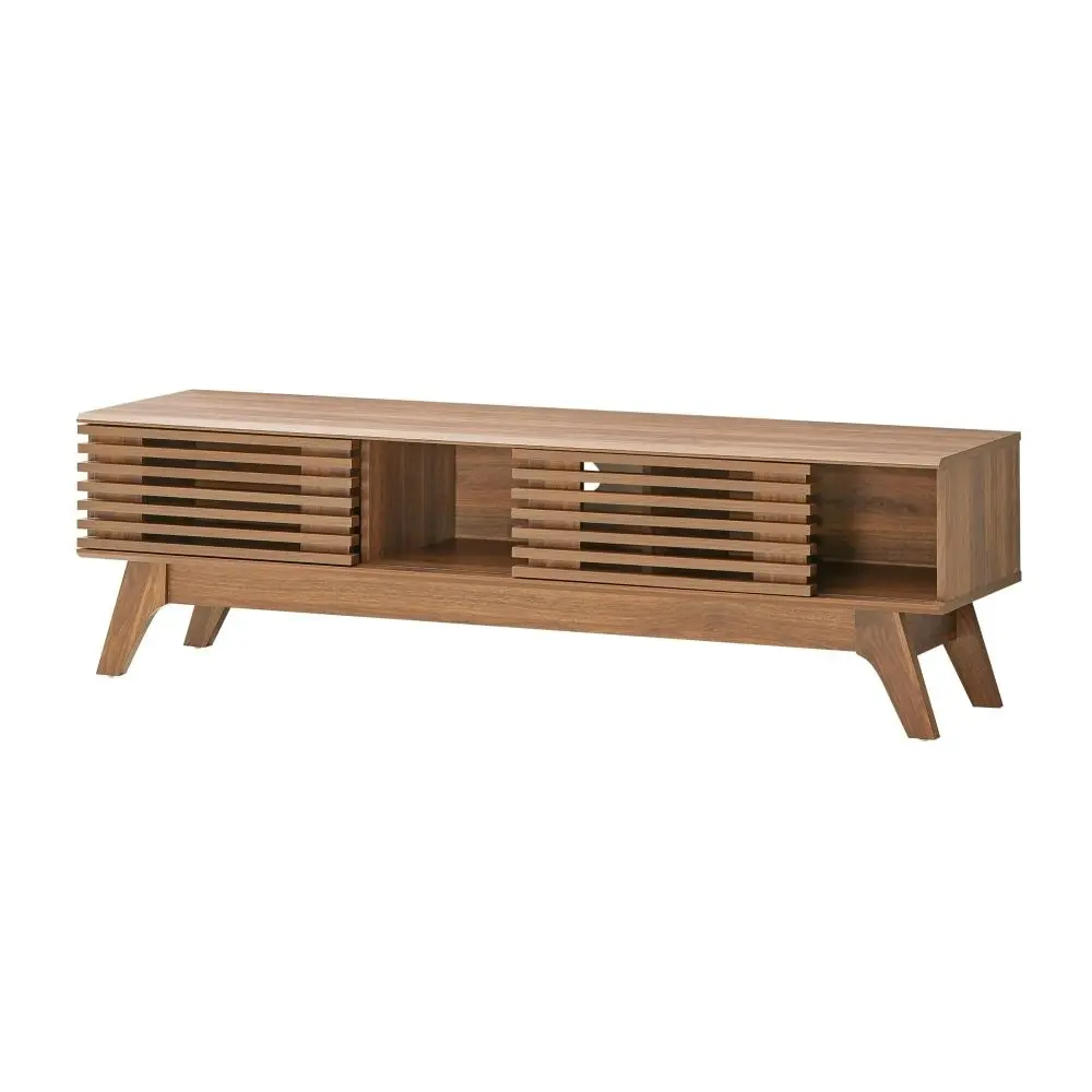 Design Square Camille Wooden Lowline Entertainment Unit TV Stand 150cm - Oak