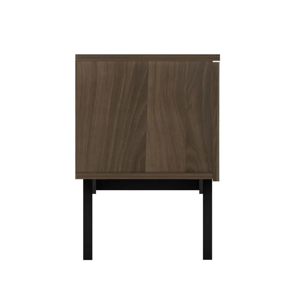 Maestro Furniture Mia TV Stand Cabinet Entertainment Unit - Walnut & Grey