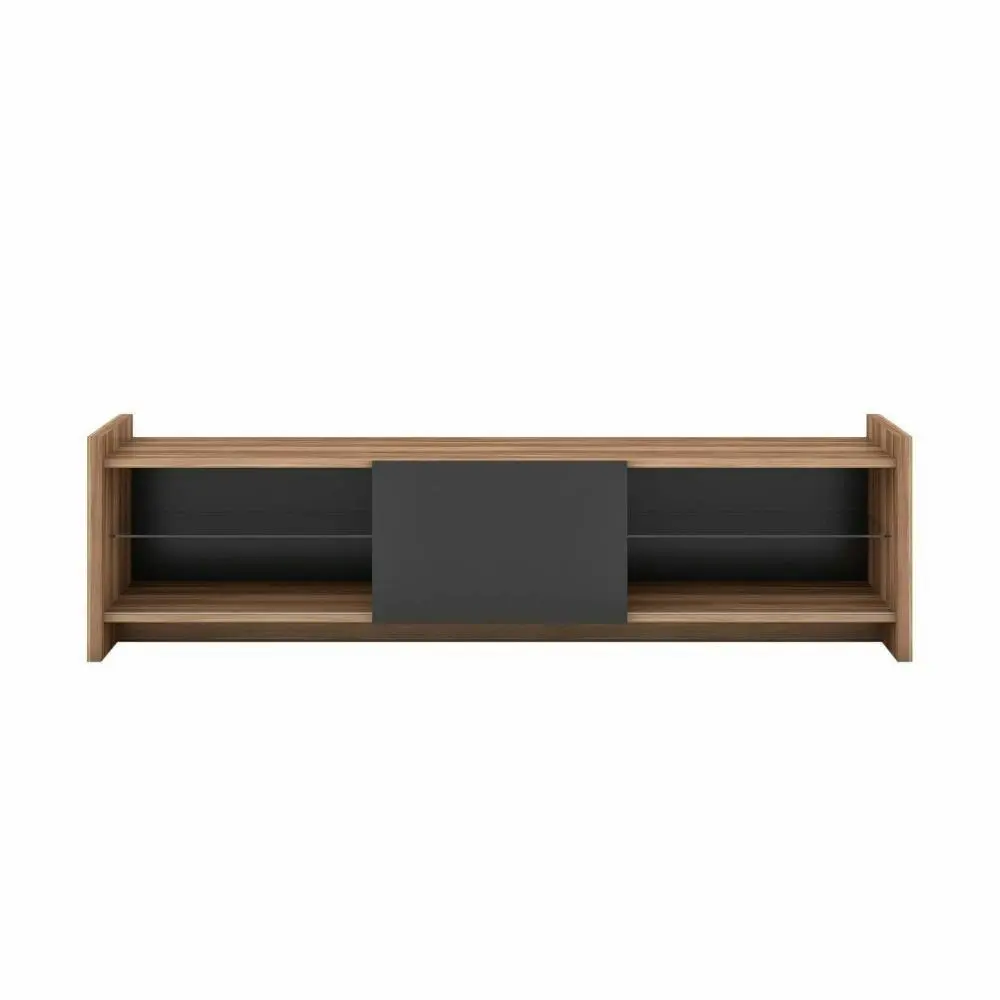 Laura Modern Scandinavian Lowline TV Stand Entertainment Unit 165cm - Walnut