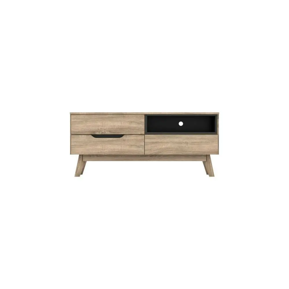 Chase Scandinavian TV Stand Cabinet Entertainment Unit 1.2m - Oak