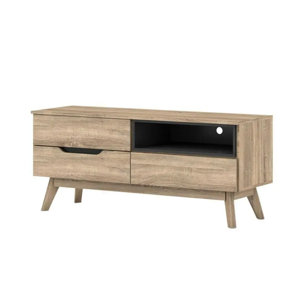 Chase Scandinavian TV Stand Cabinet Entertainment Unit 1.2m - Oak