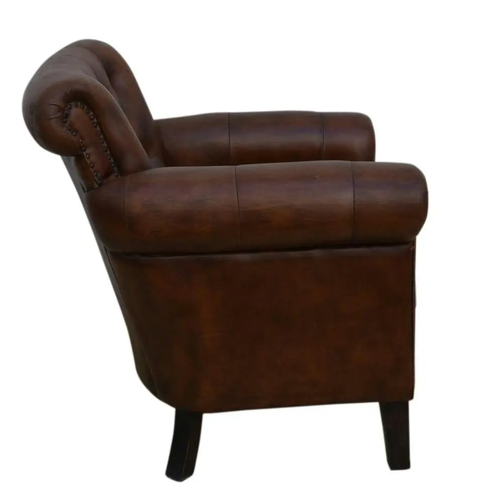 Carson Leather ArmChair Relaxing Accent Chair