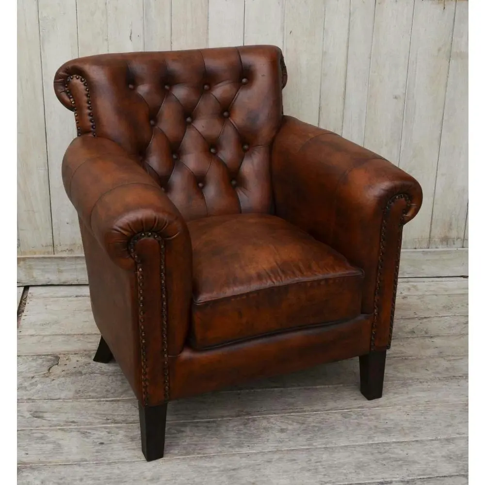 Carson Leather ArmChair Relaxing Accent Chair