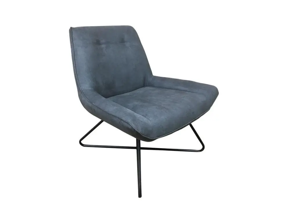 6IXTY Swing Modern Scandinavian Accent Lounge Chair - Charcoal