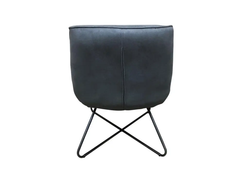 6IXTY Swing Modern Scandinavian Accent Lounge Chair - Charcoal