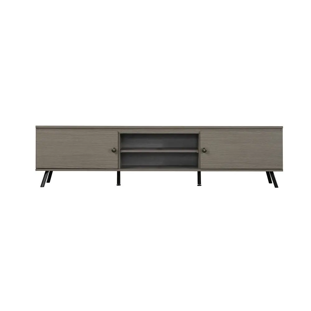 Maestro Furniture Day Modern Lowline TV Stand Entertainment Unit 1.8m Storage Cabinet - Walnut