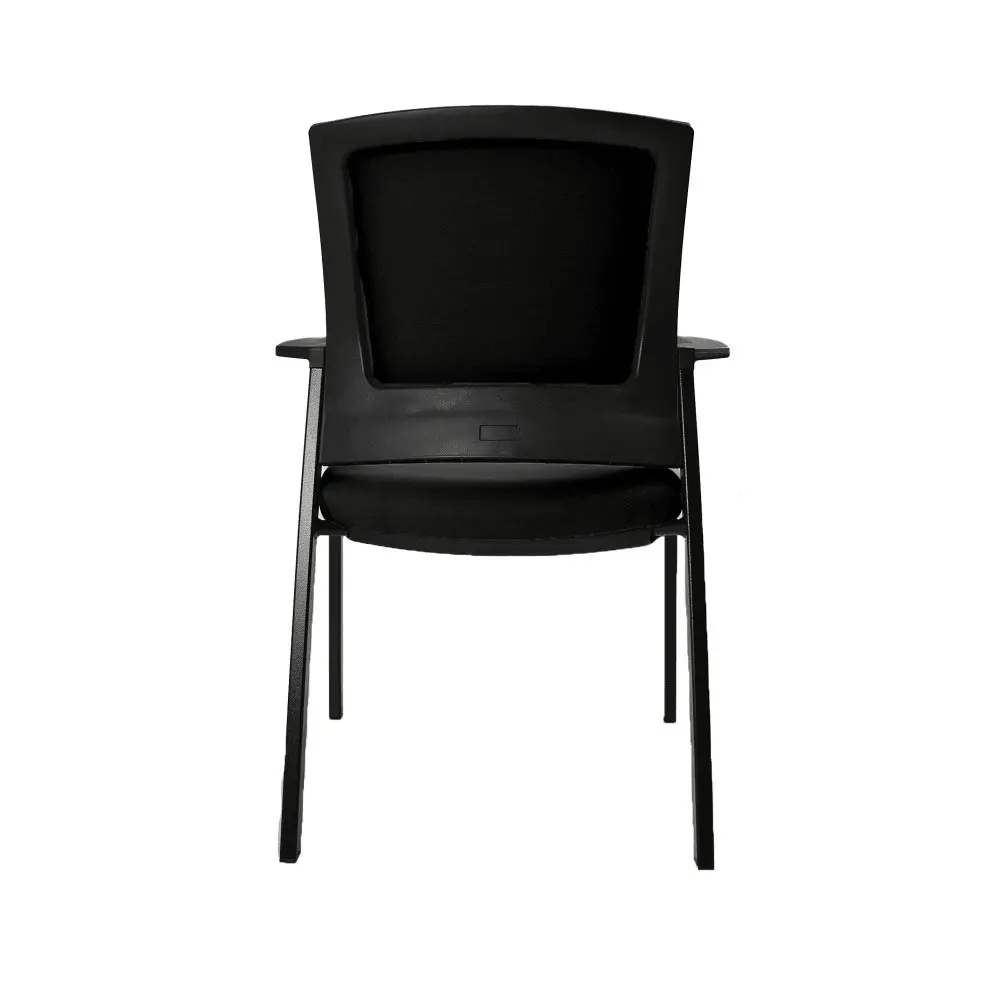 UNIX ARAGON Upholstered Mesh Back Arms Stacking Visitor Chair