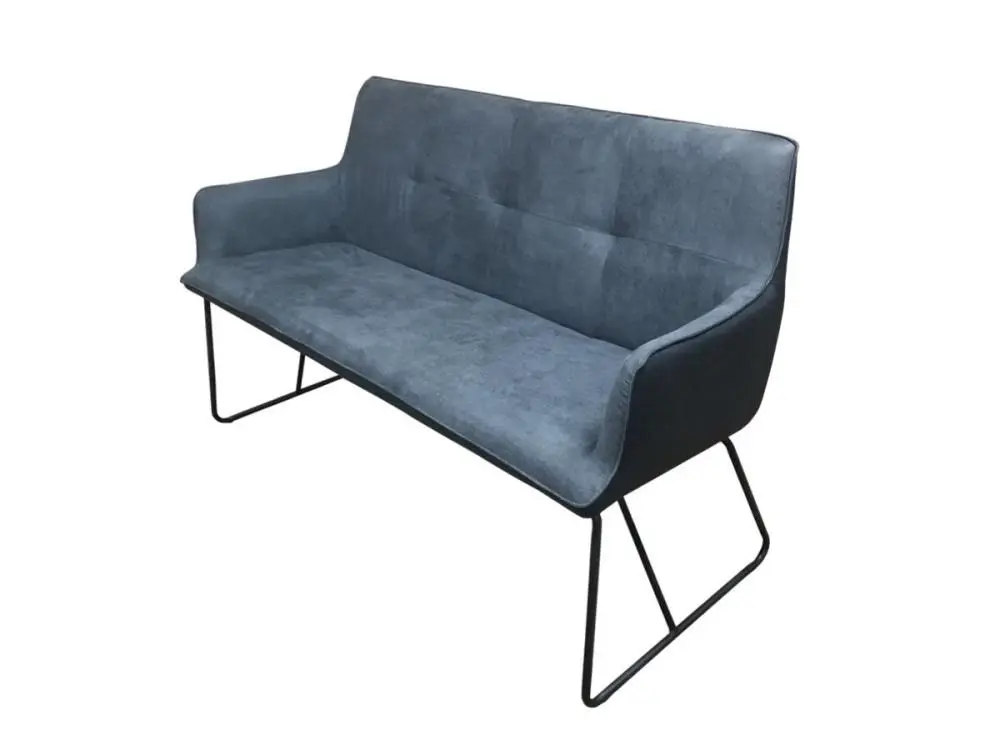 6IXTY Ideal Modern Scandinavian 2-Seater Sofa - Dark Grey