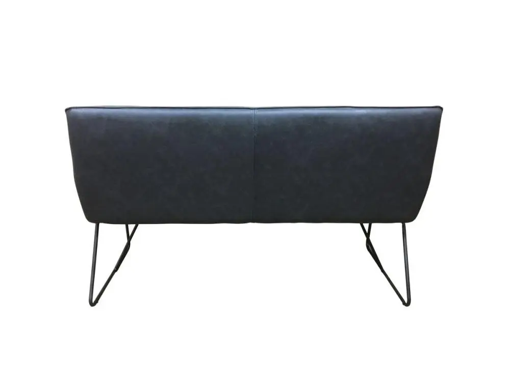 6IXTY Ideal Modern Scandinavian 2-Seater Sofa - Dark Grey