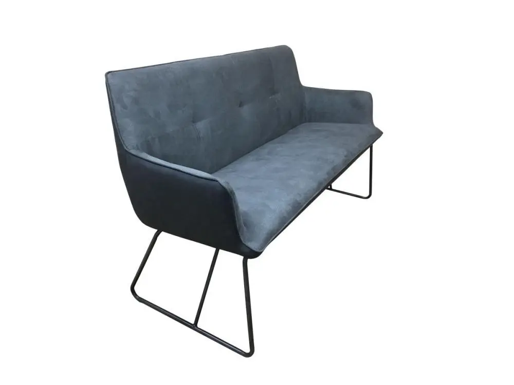 6IXTY Ideal Modern Scandinavian 2-Seater Sofa - Dark Grey