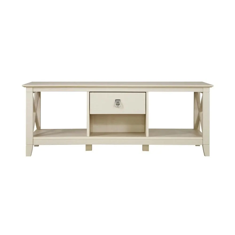 Maestro Furniture Lorrel Modern Minimalist Rectangular Wooden Coffee Table - Antique white