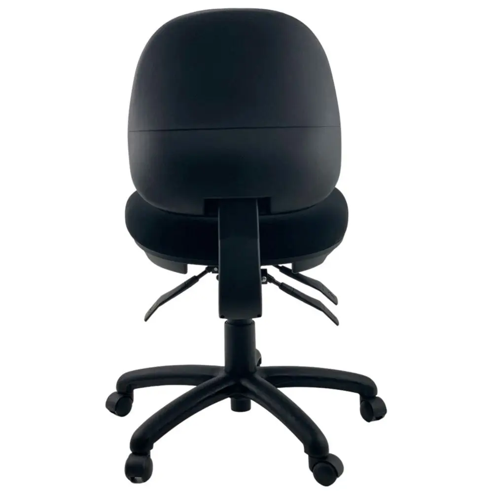 UNIX CITY Medium Back AFRDI Office Task Computer Chair - Black