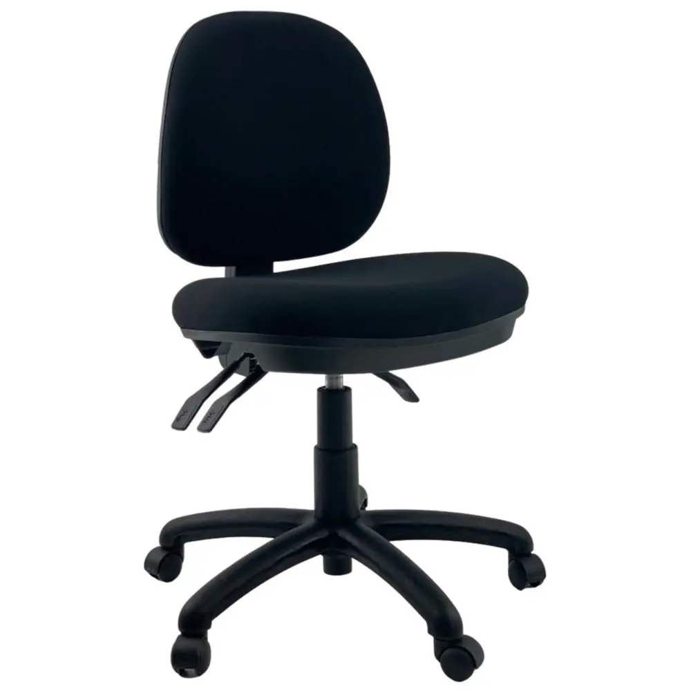 UNIX CITY Medium Back AFRDI Office Task Computer Chair - Black