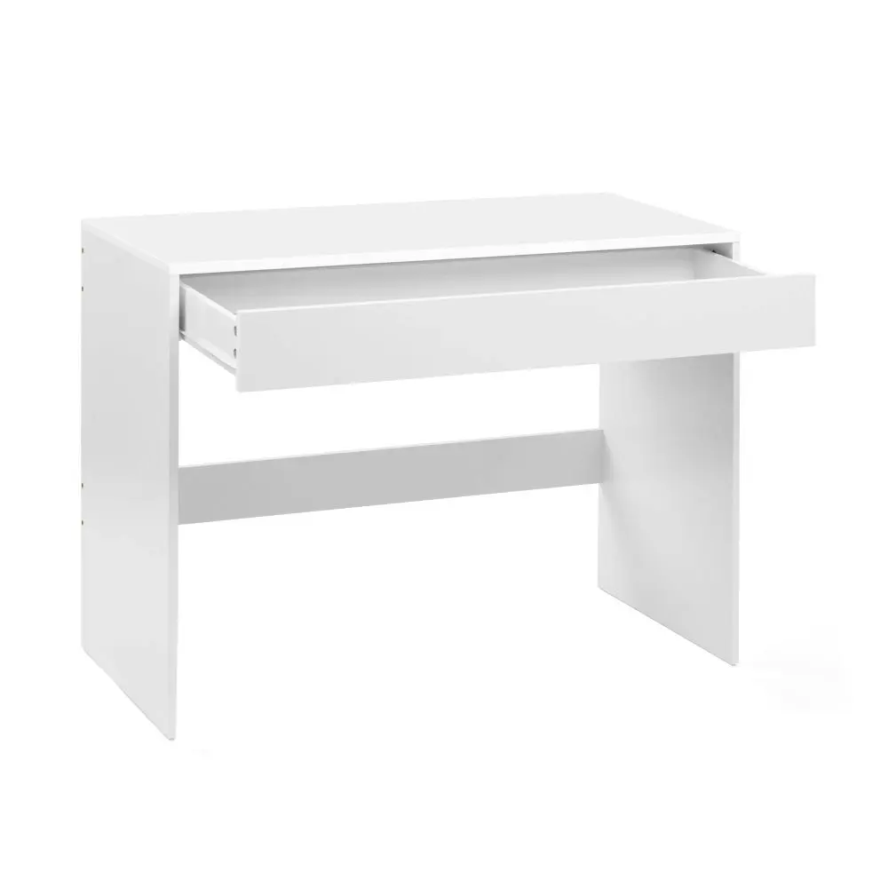 Design Square Marias Computer Study Home Office Desk W/ 1-Drawer - White