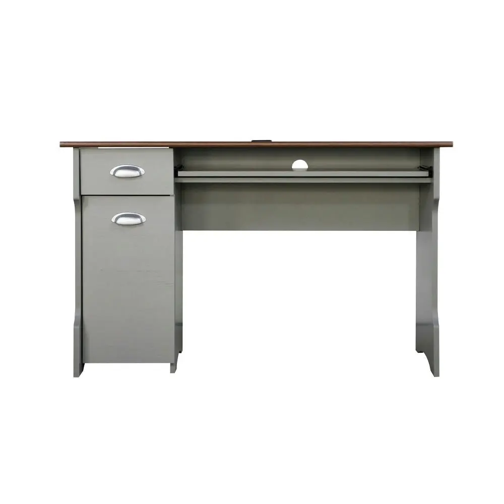 Maestro Furniture Cody Modern Study Writing Computer Office Desk 120cm - Grey & Rosewood