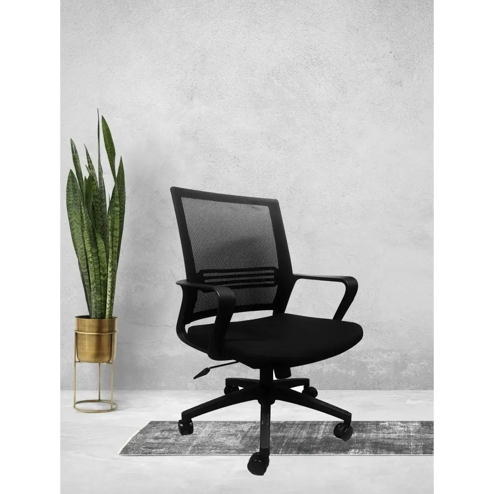 HomeStar Exton Executive Computer Work Office Chair W/ Mesh Back - Black